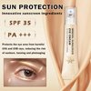 QIUFSSE Mineral Sunscreen Eye Cream,3-in-1 Under Eye Cream,for Puffiness and Bags Under Eyes,Dark Circle and Wrinkles,Anti Aging,Under Eye Brightener and Concealer,SPF 35 （Light）