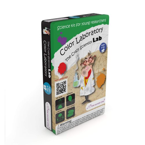 The Purple Cow Crazy Scientist Color Laboratoty - Science Kits for Young Researchers. for Learning & Education - STEM Educational Games for Kids, Boys & Girls, with Instructions