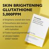 Genabelle Glutathione Brightening Ampoule Mask - Lightweight, Intensive Brightening Mask Sheet 5pcs
