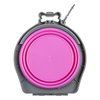 Loving Pets - Bella Roma Double Diner Portable Travel Dog Bowls Collapsible Combined Dog Food & Water Bowls (Pink, Small)