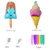 120 Pcs Ice Cream Party Balloons Arch Garland Kit Decorations Foil for Summer Birthday Kids Baby Shower Theme Supplies, Blue,green,pink,red,purple