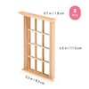 2pcs Mini Furniture Doll House Miniature Window Frame Model Decoration Windows Dollhouse Furniture