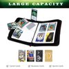 400 Pockets Football Cards Binder,Trading Cards Holder Card Collectors Album,Trading Card Binder 4 Pocket with 50 Removable Sleeves