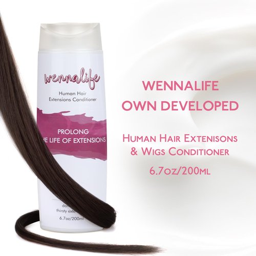 WENNALIFE Hair Conditioner for Damaged Dry Hair, Hair Extensions Conditioner 6.7 fl.oz./200ml Deep Hair Conditioner for Women Moisturizing Hydrating SulfateFree Conditioner Acondicionador Para Cabello