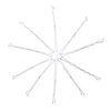 Dofash 5Waves Bobby Pins White Hair Pins 5CM/2IN Hairpins Decorative Hair Accessories for Women Wedding, White Gray Hair - 60 Count/Card
