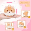 Meooeck 12 Pcs Mini Puppy Stuffed Animals 3.4 Inch Cute Plush Shiba Inu Furry Toys Bulk Soft Stuffed Puppy Dog Decompress Keychain for Christmas Party Birthday Goodie Bag Stuffers Classroom Prizes
