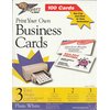 PC papers 100 cards - Print Your Own Business Cards, plain white, acid free