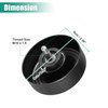 X AUTOHAUX Idler Pulley for Chevrolet Express Silverado 1500 2500 3500 for GMC Savana Sierra 36299 Idler Pulleys with Bolt 17 mm 0.67" Insert Dust Shield Retainer Spacer Steel Rubber Black