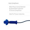 Howard Leight by Honeywell SmartFit Heat-Activated Detectable Corded Reusable Earplugs, 100-Pairs (SDT-30), Blue
