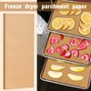 Perkoop 200 Pack Freeze Dryer Parchment Paper Set, Trays Paper Mats for Freeze Dryer Trays Accessories, Fit for Small Medium trays, Unbleached Wood Pulp(17 1/4" x 7")