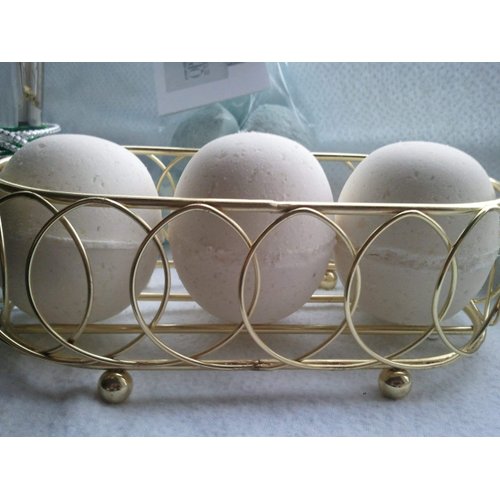 3 Oatmeal Milk and Honey Luxury Bath Bomb Fizzies, Made with Shea, Mango and Cocoa Butter, Ultra Moisturizing, Great for Dry Skin,