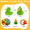 Olah-Olah 15 Pcs Rubber Ducks in Bulk, Jeep Ducks for Ducking, Assorted Rubber Ducks Jeep Ducking - Toddler Baby Bath Toys Assortment, Kids Birthday Gifts Holiday Party Favors