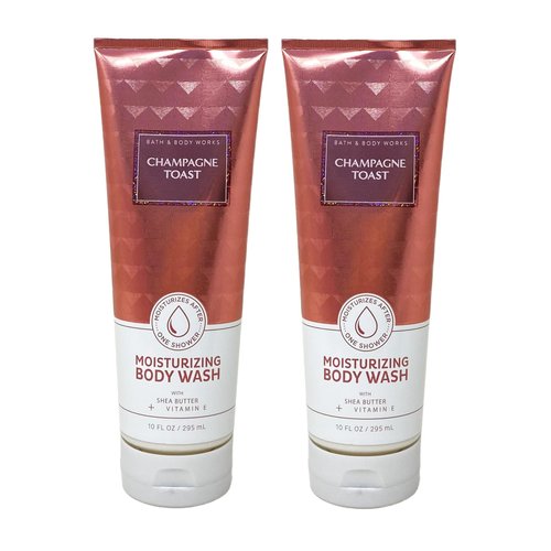 Generic Bath and Body Work CHAMPAGNE TOAST 2 Pack Moisturizing Body Wash - 10 fl oz / 295 mL each, Pink