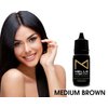 Mellie Microblading Pigment – Medium Brown 10 ml/.35fl.oz | Medical Grade | No Mixing | Long Lasting for Professionals Permanent Make Up Supplies