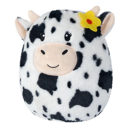 SuzziPals 13" Stuffed Cow Plush Pillows, Cow Stuffed Animals Cow Plushies for Squish & Cuddle, Soft Dairy Cow Animal Pillow Cow Decor, Kwaii Cow Plush Toys Birthday Gifts Cow Gifts for Kids Adult