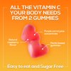 Sugar Free Vitamin C Gummies - Immune Support & Antioxidant Vitamin Dietary Supplement - Vegan, Non-GMO, Dairy & Gluten Free C Gummy Vitamins - Raspberry Flavor for Kids & Adults - 60 Count Gummies