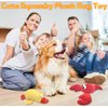 JKW Squeaky Dog Toy for Small & Medium Dogs, Puppy Plush Toys (S, Duck)