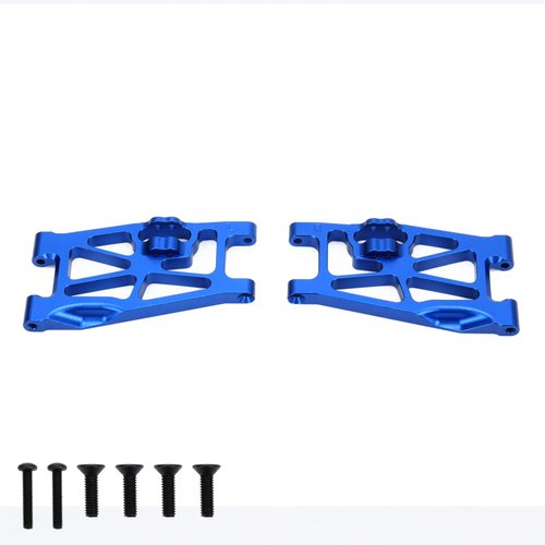 RCAWD Aluminum A-Arms Set for 1/10 Losi Hammer Rey, Losi Rock Rey Upgrades Front Suspension Arm Parts for # LOS234011 Red
