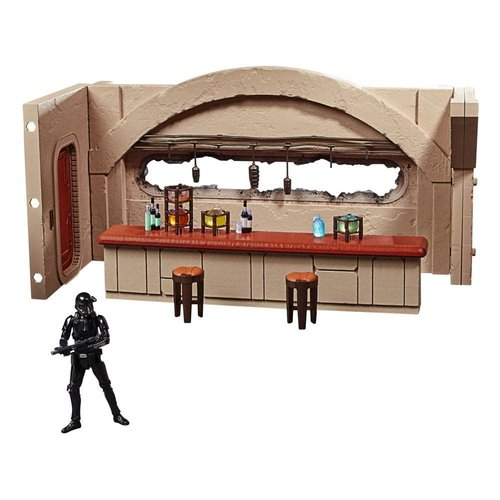 STAR WARS The Vintage Collection The Mandalorian Nevarro Cantina Playset, Imperial Death Trooper (Nevarro) Action Figure, (F3902)