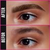 Eyebrow Pen, PreciRise Microblading Eyebrow Pencil with a 4 Micro-Fork Tip and One“8 x 6'' IN Double Sides Practice Skin for Natural Looking Hair-Like Defined Brows, Stays on All Day, Gray Brown