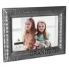 Malden International Designs Modern Pewter Metal Diecast Grandkids Expressions Picture Frame, 4x6, Silver
