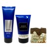 Bath & Body Works Men's Collection Ocean 2 Piece Bundle - Body Cream and 2-in-1 Body Scrub & Wash - with a Cabin Spice Bar Soap - Full Size