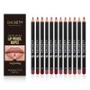 12 Colors Matte Lip Liner Set Long Lasting Waterproof Lip Liner Pencil Matte Velvet Lipstick Set Natural Soft High Pigmented Lip Makeup