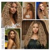 FASHION LINE Brazilian P27/613 Water Wave Blonde Human Hair Extensions Unprocessed Human Hair Bundles Weft 1PC 100g Piano Color (16")