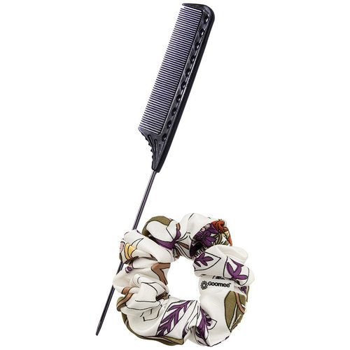 YS Park 122 Carbon Tail Comb 9.8" and Goomee Scrunchie (Bundle)