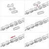 ZONKIE Single Speed Removable Quick Split Chain Link x4