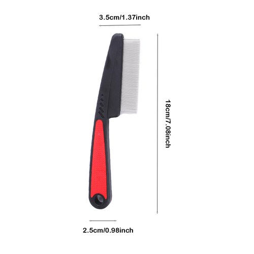 laoyuandamai Hair Comb, 5pack Dandruff Comb Stainless Steel Fine Tooth Comb Dandruff Removal Comb Multifunctional Hair Grooming Scalp Sweep Detoxing Comb for Women Men Kids and Adults, Red