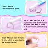 3 Pieces Reusable Dental Floss Handle with 300 Pieces Dental Floss Refill Heads Unflavored Colorful Floss Interdental Toothpick Flosser for Adults and Kids Teeth Cleaning, 3 Colors