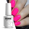 Vishine Nail Gel Polish, 15ml Soak Off Nail Gel Polish Nail Art Manicure Salon DIY at Home Long-lasting - Hot Pink 0.5 OZ