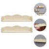 ibasenice 2pcs Dollhouse Wall Shelf Miniature Wooden Shelves 1: 12 Scale Tiny Wood Storage Rack Model for Doll House Kitchen Furniture Accessories