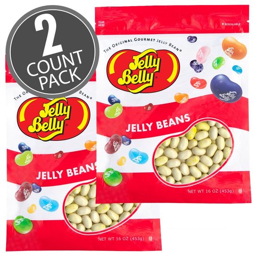 Jelly Belly Buttered Popcorn Jelly Beans - 2 Pounds in Resealable Bags (2 x 16 Ounces) - Genuine, Official, Straight from the Source