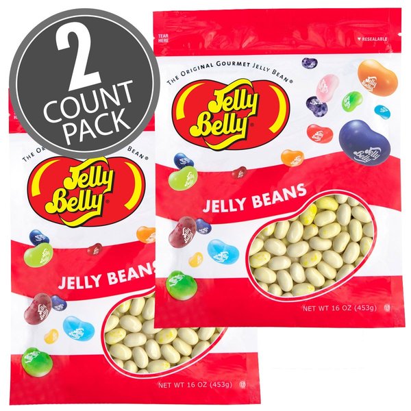 Jelly Belly Buttered Popcorn Jelly Beans - 2 Pounds in Resealable Bags (2 x 16 Ounces) - Genuine, Official, Straight from the Source