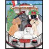 Pipsqueak Poodle Christmas Cards : 10 Holiday Cards with Red Envelopes - ADORABLE!