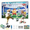 PP PICADOR Soccer Game Mat Set for 3 4 5 6 7 8 Years Old Kids Toddler, Outdoor Backyard Indoor Mini Soccer Toss Toys, with 2 Velcro Soccer Balls Boys Girls Training Goals Birthday Gifts