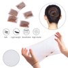 Brown Hair Net 100Pcs,WeKen Individual Package 20 Inches Invisible Elastic Edge Mesh Bun Hair Nets for Food Service, Ballet Bun, Sleeping, Women and Wig
