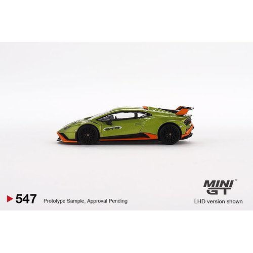 True Scale Miniatures Model Car Compatible with Lamborghini Huracán STO Verde Citrea 1/64 Diecast Model Car MGT00547