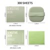 Erinde Oil Blotting Sheets for Face with Mirror and Puff, 300 Sheets Oil Blotting Paper for Oily Skin, Face Oil Absorbing Sheets, Natural Oil Control Film, Absorb Excess Oil, Makeup Friendly