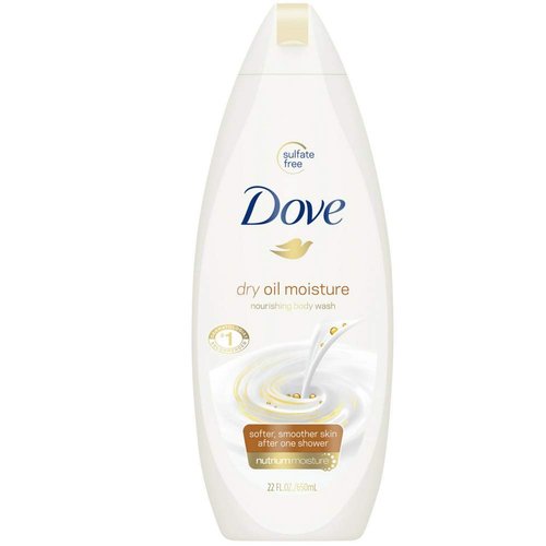 Dove Nourshing Body Wash, Dry Oil Moisture 22 oz (Pack of 8)8