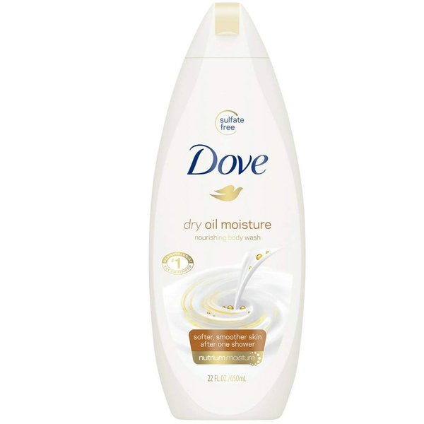 Dove Nourshing Body Wash, Dry Oil Moisture 22 oz (Pack of 8)8