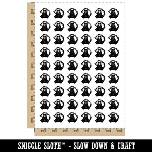 Sweet Skunk Sitting Temporary Tattoo Water Resistant Fake Body Art Set Collection - 54 1" Tattoos (1 Sheet)