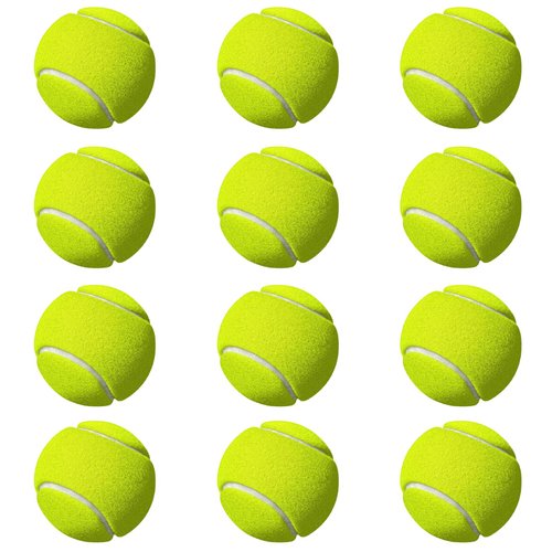 Small Tennis Balls for Dogs, 12 Pack Easy Catching Pet Dog Balls for Exercise & Training, Dog Tennis Balls 2.0inch