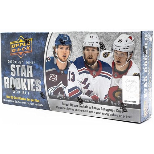 2020‐21 Upper Deck NHL Rookie Box Set - Complete 25 Card Set - Chance for 1 Autograph