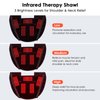 Red Light Therapy Neck Shoulder,Rechargeable Light for Body with Massage and Timer,Wearable 660nm&850nm Red Light Wrap Pads for Body at Home