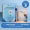 Purecrafts Massage Gel Powder 50g (3-Pack) | Made in Japan | Smooth and Slippery Gel for Wellness and Relaxation | 50g Makes 1.32 Gal/ 5 litres | Just Add Water