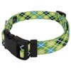 Country Brook Petz - Deluxe Margarita Argyle Dog Collar - Made in The U.S.A. - Plaid and Argyle Collection Featuring Charming Designs (1 Inch, Medium)