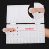 Shappy Watercolor Palette Folding Paint Tray Plastic Painting Pallet with 33 Compartments, Thumbhole and Brush Holders, White